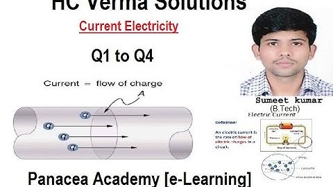 HC Verma Solutions Chapter 32 Q 1 to 4 ( Current Electricity )