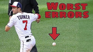 MLB | Trea Turner Worst Errors