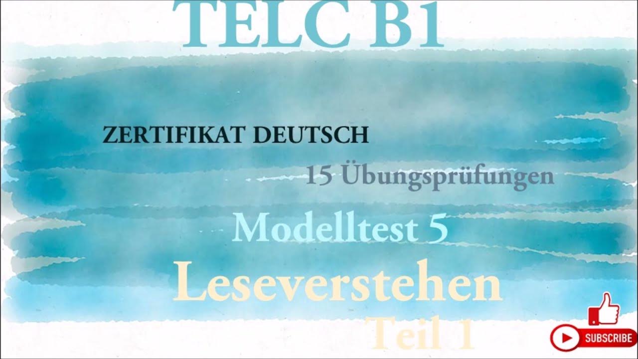 Leseverstehen B1 übungen Mit Lösungen Pdf www.youtube.com