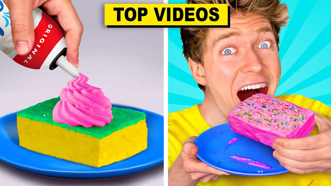 Collins Key’s FAVORITE PRANK VIDEOS! How To Do Edible Food Pranks & Funny DIY Hacks vs Friends