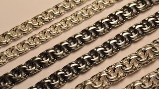 How to weave chain, "Bismarck" bracelets