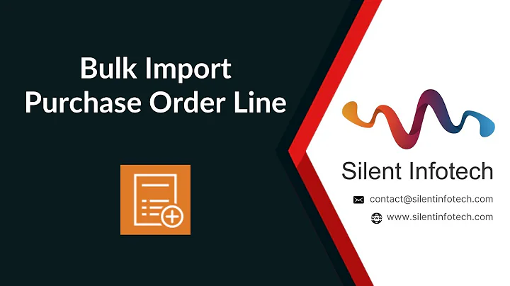 Bulk Import Purchase Order Line | Odoo Module | Silent Infotech