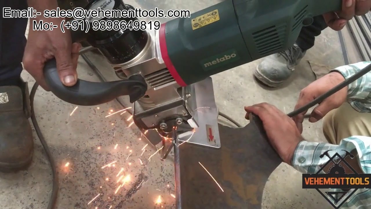 Metabo KFM 16-15 F Bevelling Tool Working Video