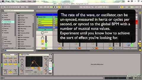 Live 9 405: DJing Techno and House - 14. Auto Filter