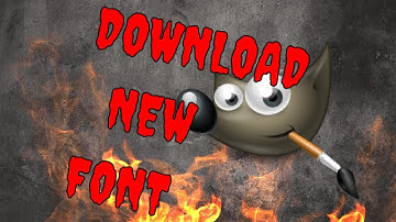 How To instal New Font in GIMP-Quick Tip  Tutorial