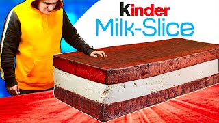 I Made A Giant 460-Pound Kinder Milk-Slice