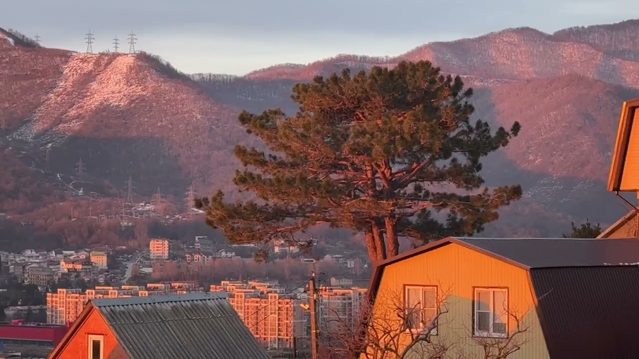 Лунные пейзажи. Лазаревское в январе.