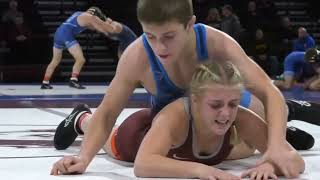Pinned down competitive mixed wrestling match #submission #wrestling 