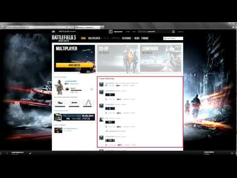 Video: Battlefield 3 PC Hovedmenu Er Battlelog