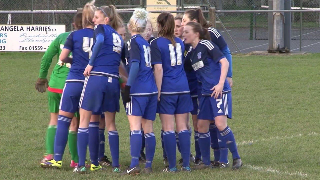 football score WOMENS: NEWCASTLE EMLYN LADIES 0-5 CARDIFF CITY