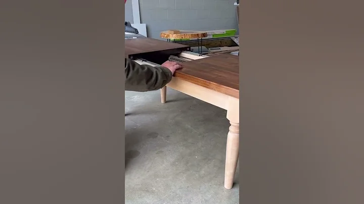 Hidden gun coffee table with fingerprint scan lock