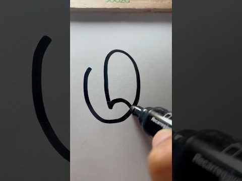 Como fazer letra Q cursiva Maiúscula#letterq#letras #letrasdoalfabeto#cursivehandwriting#alfabetos