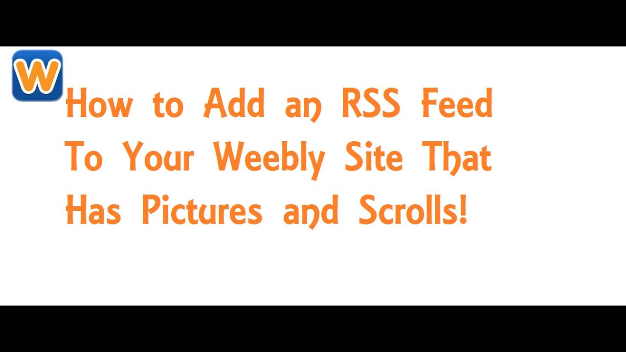 weebly feed reader