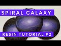 Spiral Galaxy Resin Tutorial #2, much better result - create a gorgeous 3d galaxy with glow effects!