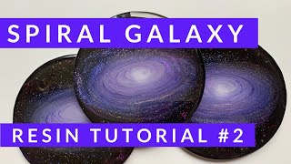 Spiral Galaxy Resin Tutorial #2, much better result - create a gorgeous 3d galaxy with glow effects!