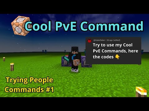 Minecraft Cool PvE Commands | Trying people commands #1 - YouTube