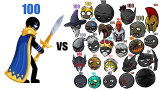 Stick War 3 Saga - 100 Xiphos Vs 100 Units of each screenshot 1