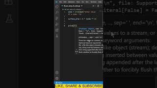 Calculate surface area of cube #python #shorts