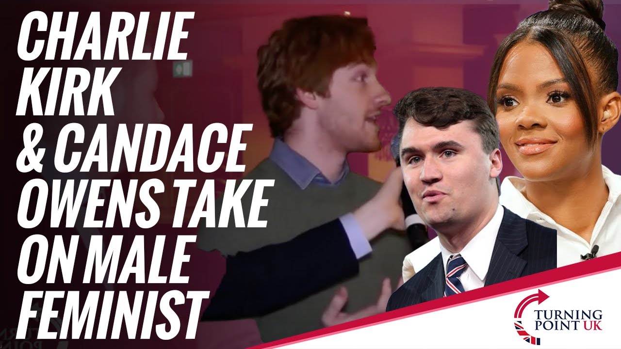 Charlie Kirk and Candace Owens take on male feminist - YouTube