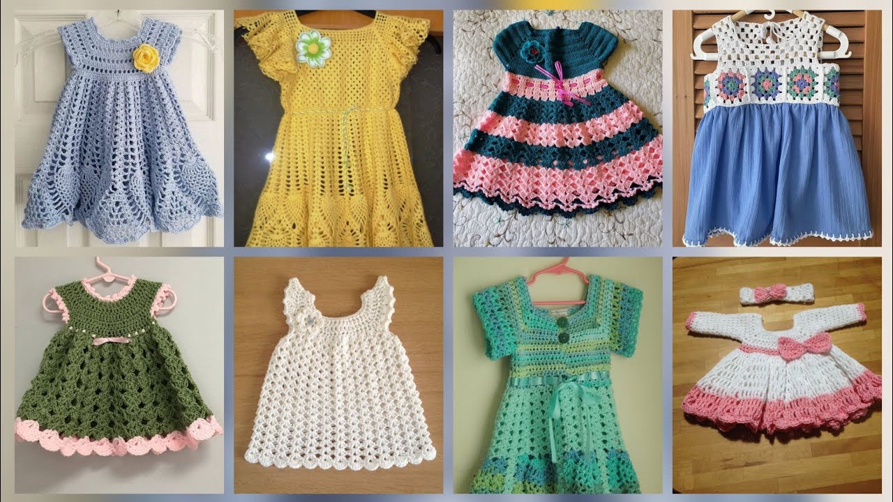 Most beautiful and unique crochet kids dressed design ideas