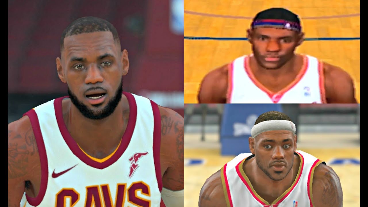 LeBron James in video games through the years