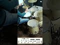 Estudo Bateria 🥁 Virada Linear no tempo 3 & 4 #bateria #fill #drumfills #drummer #drums #aula