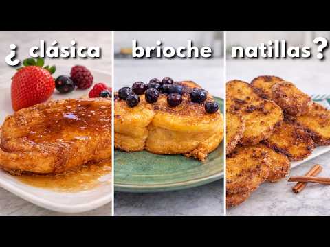 👉 3 Ways to Make JUICY FRENCH TOAST / (Traditional, Brioche and Custard)