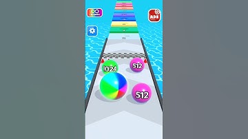 Running Balls 2048 #androidgame New Update #iosgameplay gaming #shorts