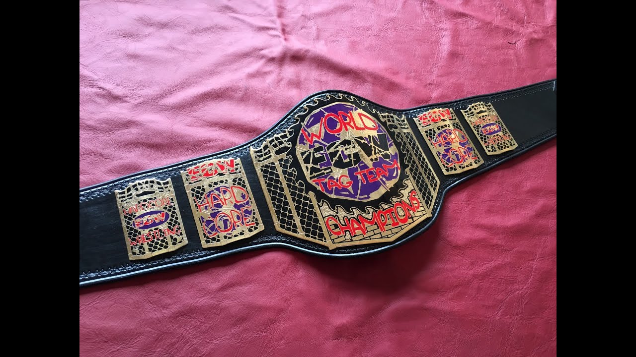 FOR SALE: ECW 1999 Tag Belt Restore, Repaint & Releather