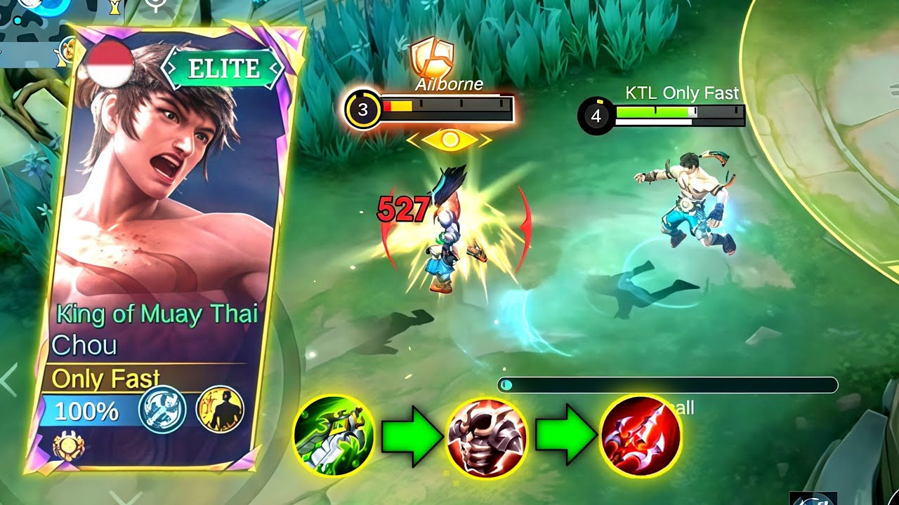 REKOMENDASI BUILD CHOU KETIKA MELAWAN BADANG DI EXP LANE - MOBILE LEGENDS