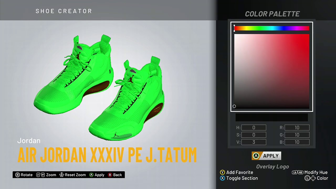 NBA 2K20 Shoe Creator - Air Jordan 34 