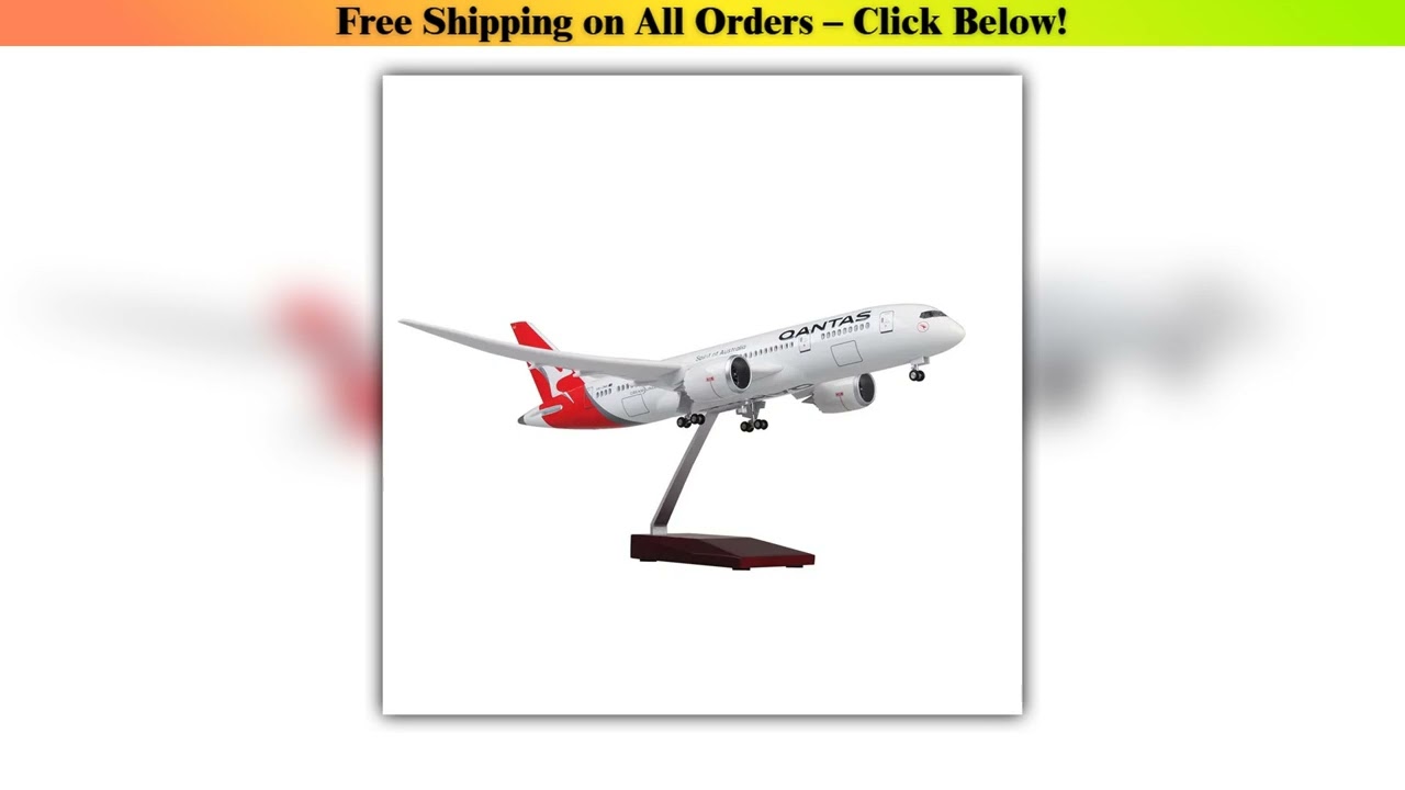 1/130 Scale airplane models 787 QANTAS Airways Airlines W Light and Wheels toy plane for children