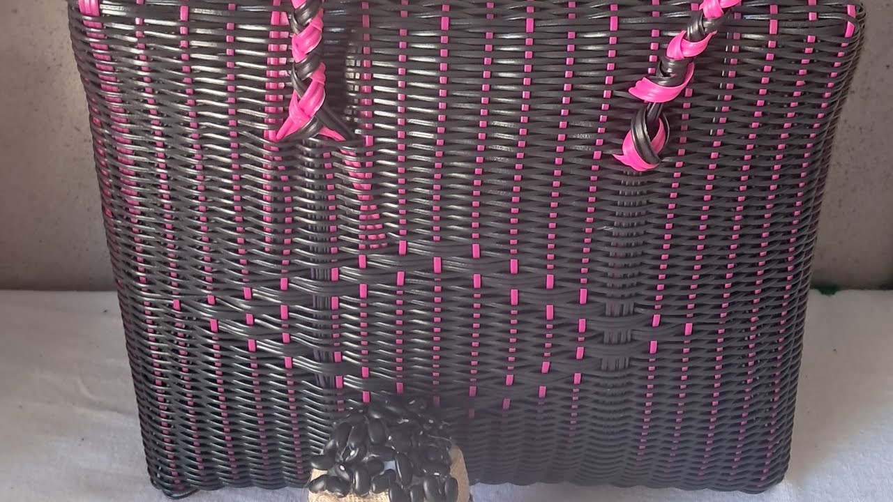 cómo tejer lonchera con rombo vacío