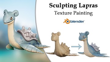 Blender Speed Sculpt - Texturing - Lapras