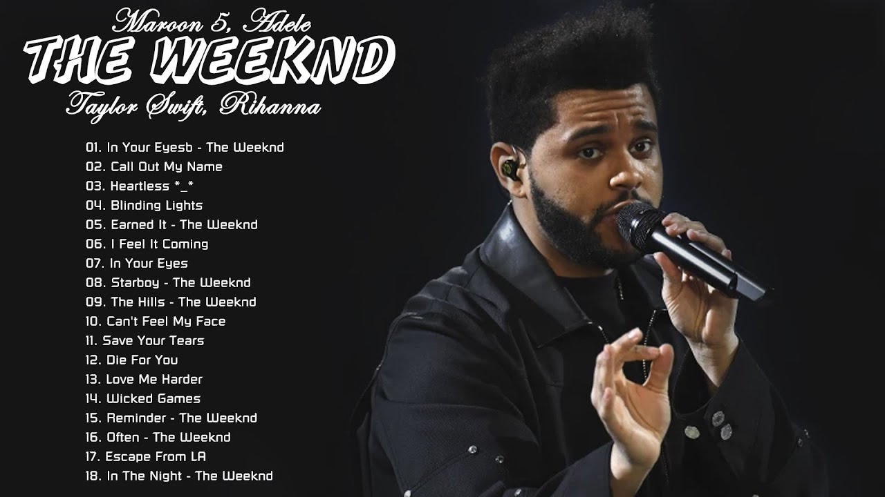 the weeknd tour list songs