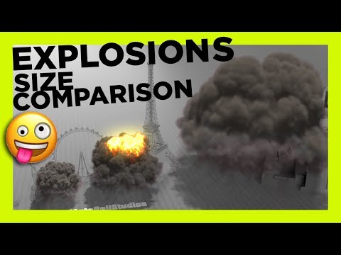 EXPLOSIONS Size Comparison | 3D 💥