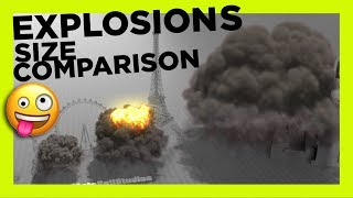 EXPLOSIONS Size Comparison | 3D