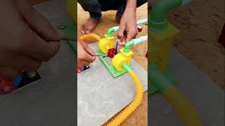 DIY Mini Water Pump & Power Grid Setup 🛠️⚡ #shorts