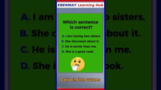 Common English Mistakes | Can You Spot the Correct Sentence?