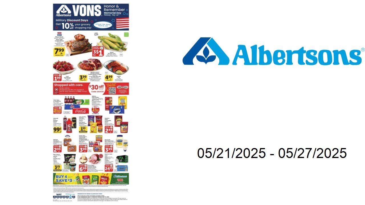 Albertsons Weekly Ad - 05/21/2025 - 05/27/2025 - YouTube