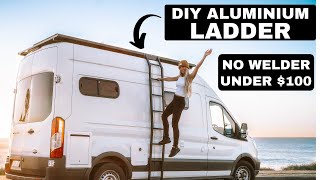 DIY Custom ALUMINIUM Side LADDER for the VAN | Ford Transit Conversion