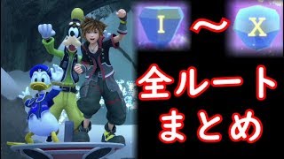 【KH3】トレジャープライズ１～１０全ルートまとめ　アレンデール　フローズンスライダー【キングダムハーツ３】