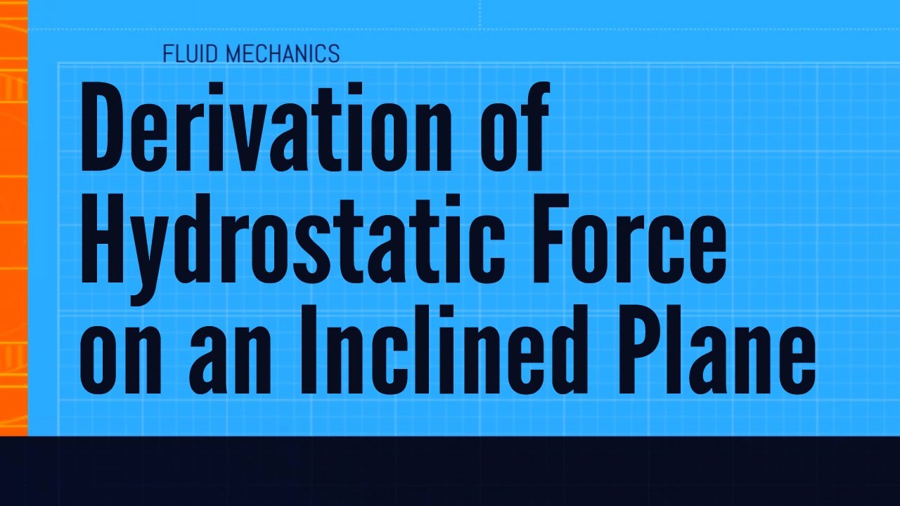 Derivation of Hydrostatic Force on an Inclined Plane - YouTube