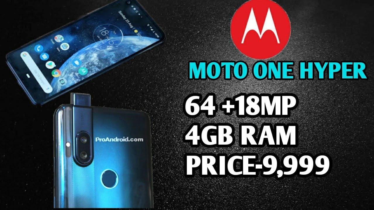 MOTOROLA ONE HYPERBEST PHONE UNDER 15000POP UP CAMERA,4GB RAM,128GB