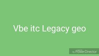 Vbe itc Legacy geo