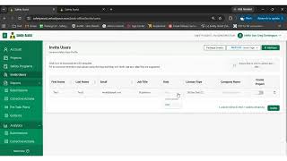 Safety Assist Invite User