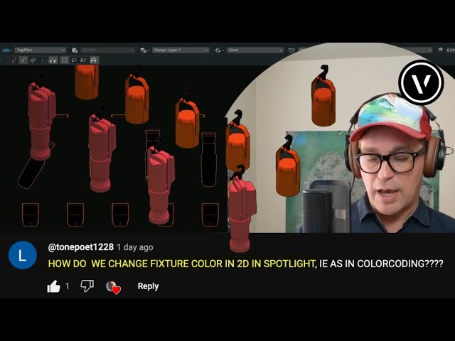 Color Coding Light Plots in Vectorworks Spotlight