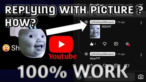 How to reply comment with picture in YouTube (100% WORKS) - 1 minute tutorial