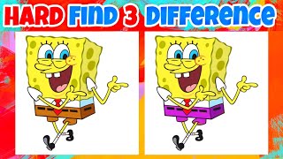 Hard Find the difference - SPONGEBOB | 100%Fail | Spot The Difference Ep - 5