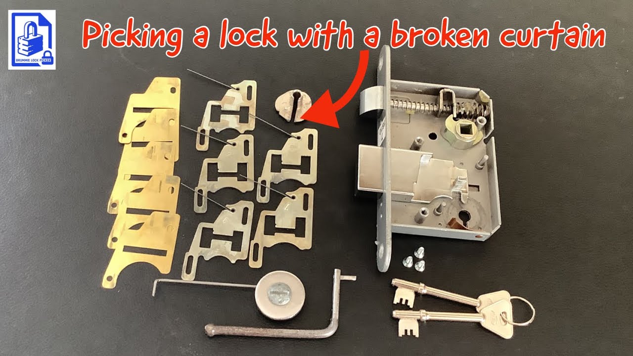 819. Tension tool slipping under levers when picking a mortice lever